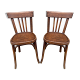 Pair of Baumann bistro chairs