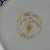 Set of 5 large Taous porcelain plates, Morocco, vintage