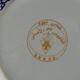 Set of 5 large Taous porcelain plates, Morocco, vintage