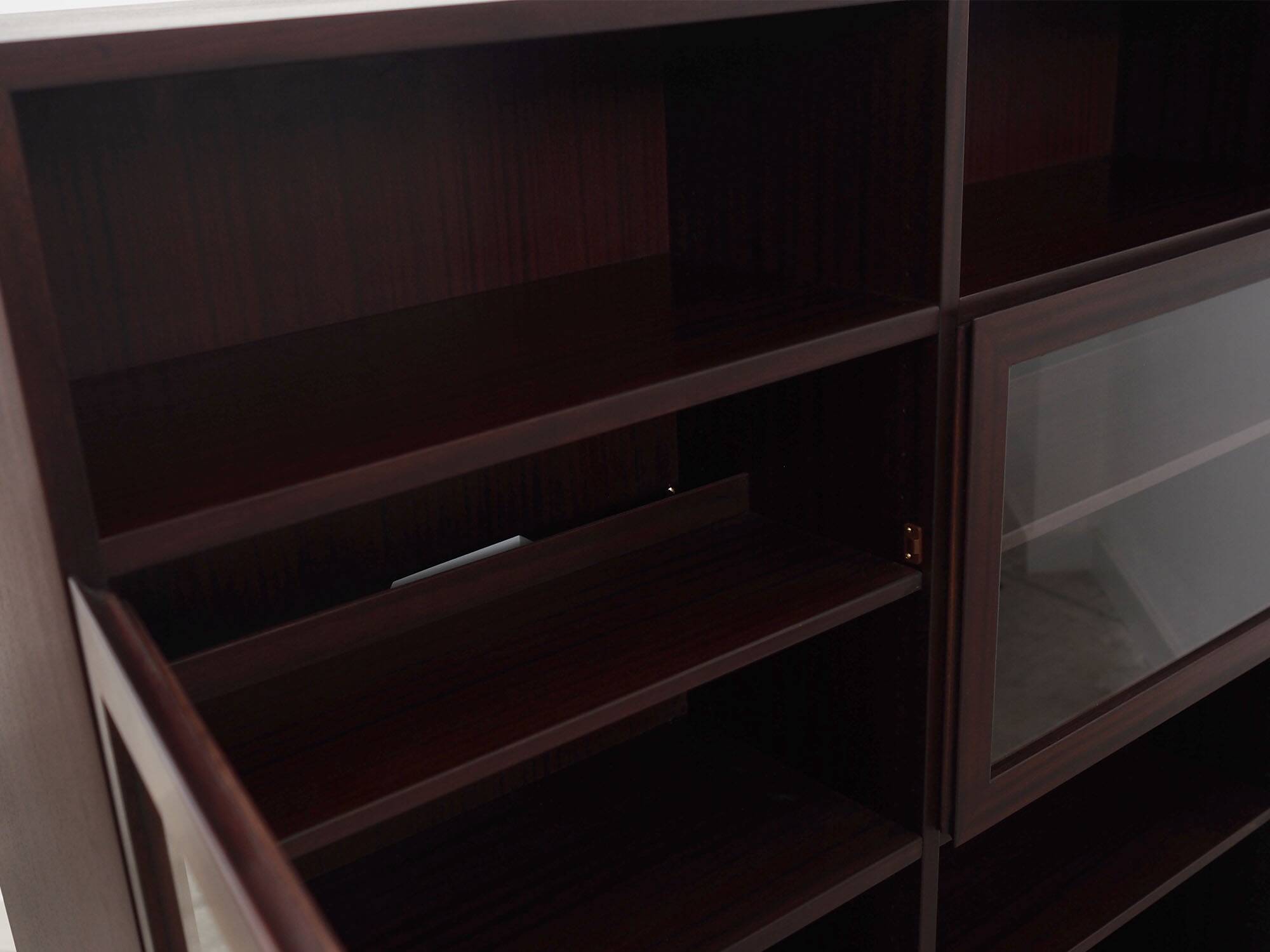 Mahogany bookcase, Danish design, 60's, production: Omann Jun