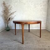 Scandinavian round table in rosewood by Ib Kofod Larsen