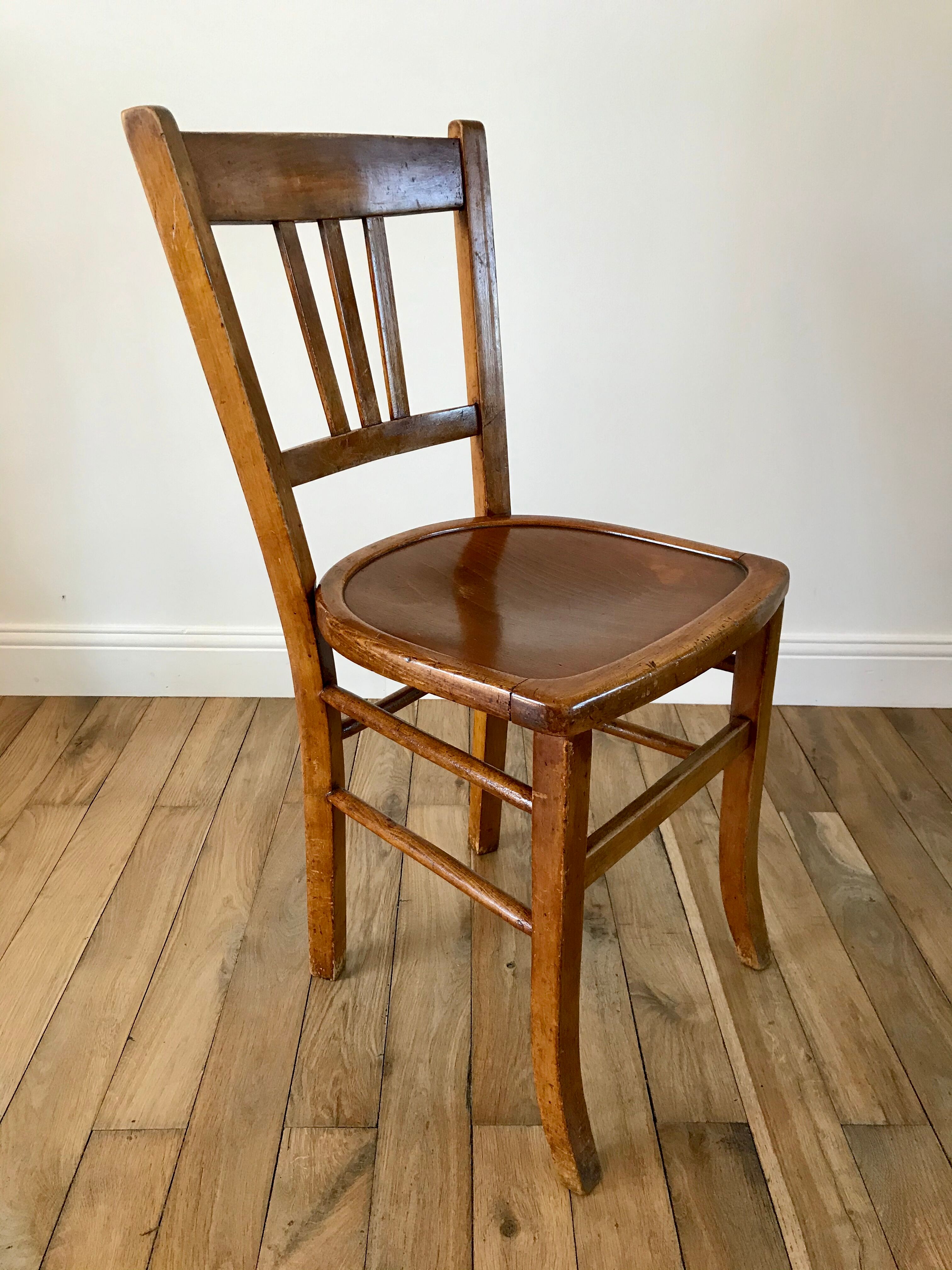 Trio de chaises bistrot Luterma années 50