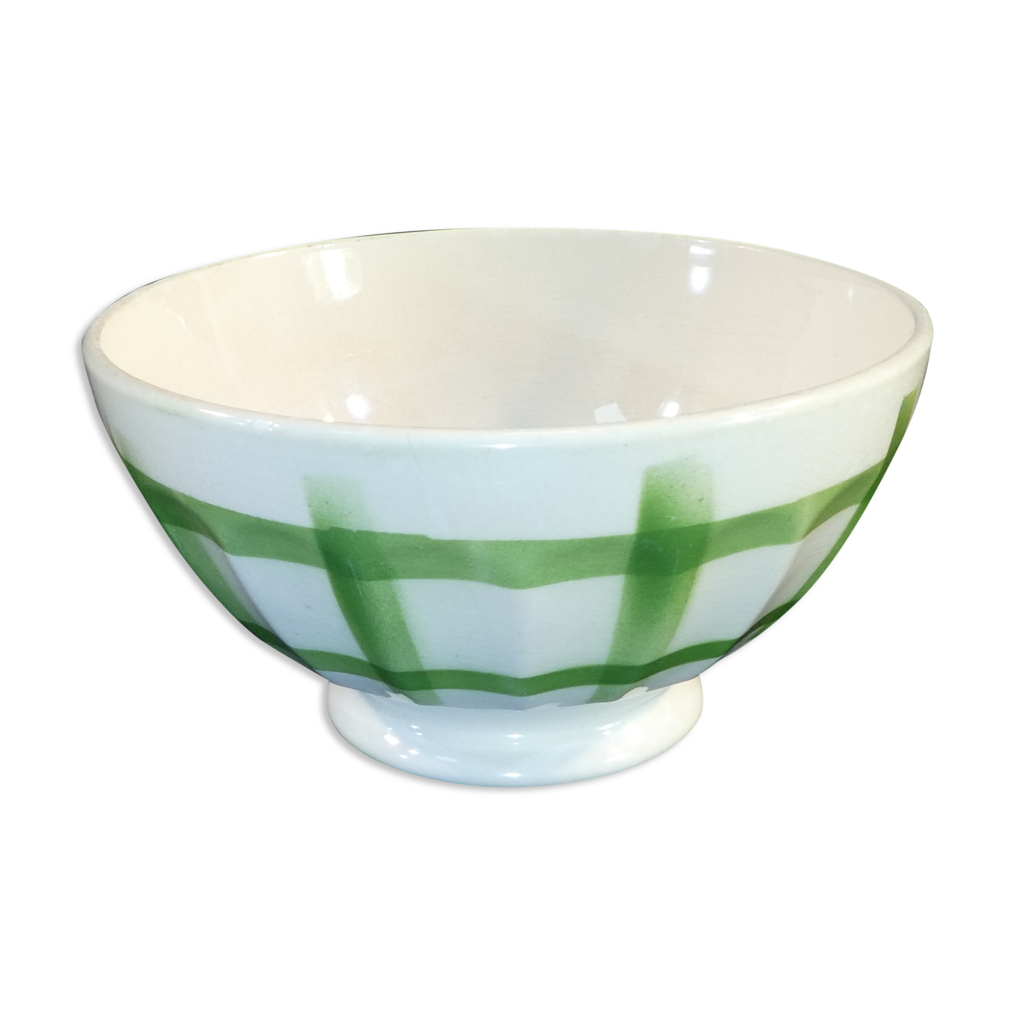 Former bol has facets Digoin green tiles