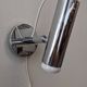Modernist chrome metal wall light, France circa 1970.