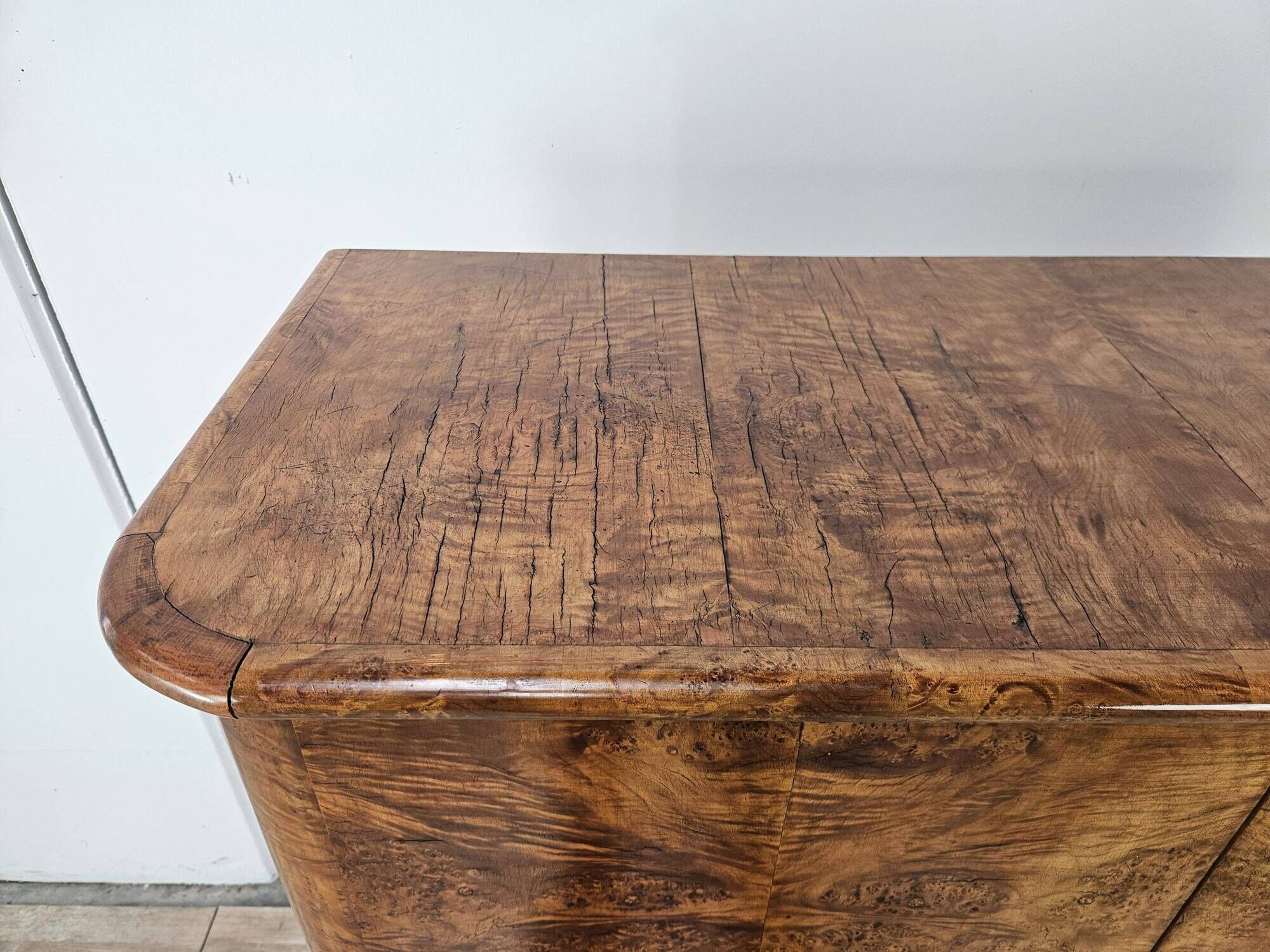 1930s Austrian Art Deco walnut burl sideboard