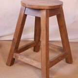 Tabouret d’atelier en teck birman