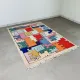 Geometric animal/Tetris rug, vintage