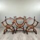 Set of Three Renaissance Style Armchairs, 19th Century