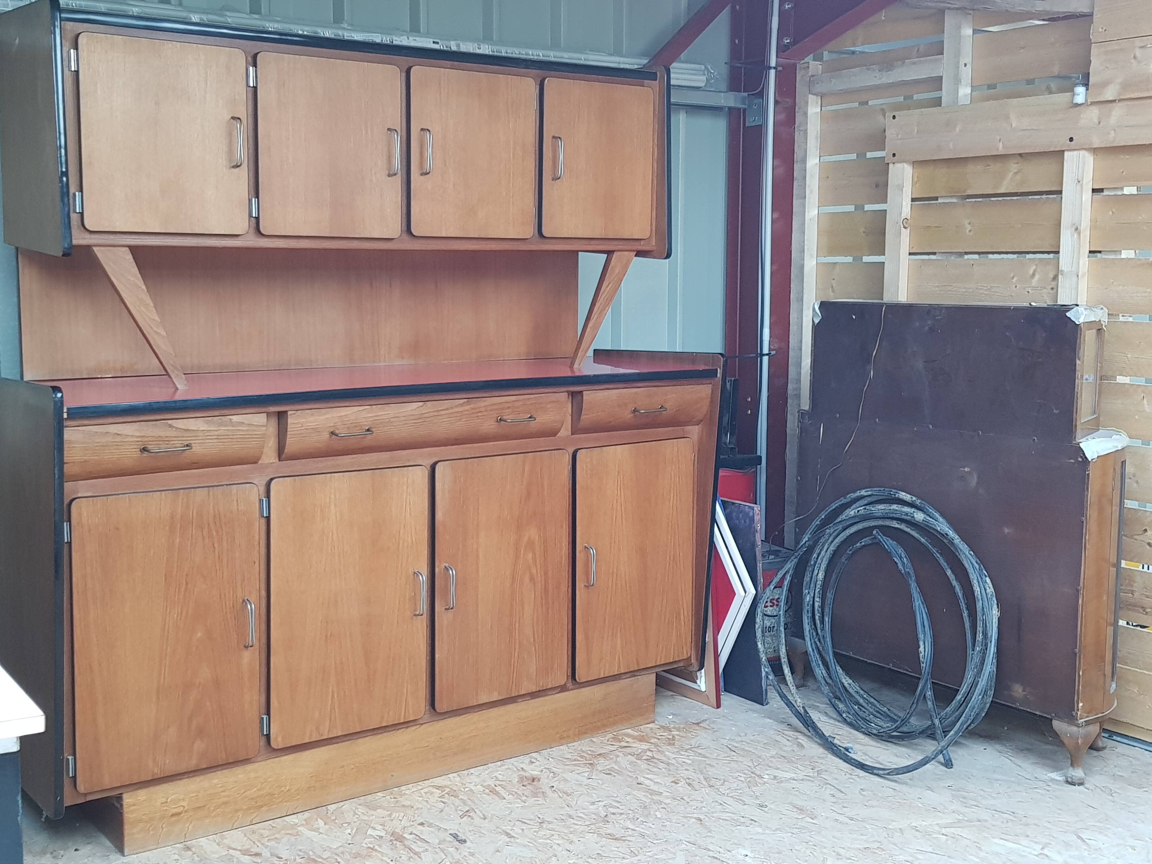 1950s teak kitchen buffet