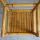Vintage bamboo rattan high stool