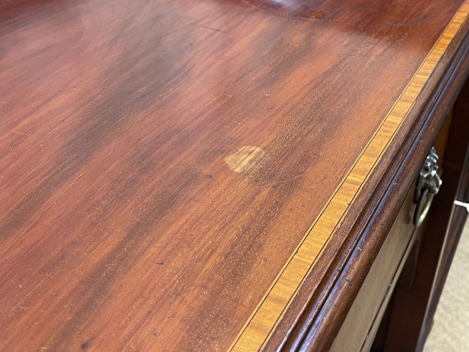 English mahogany service late nineteenth century