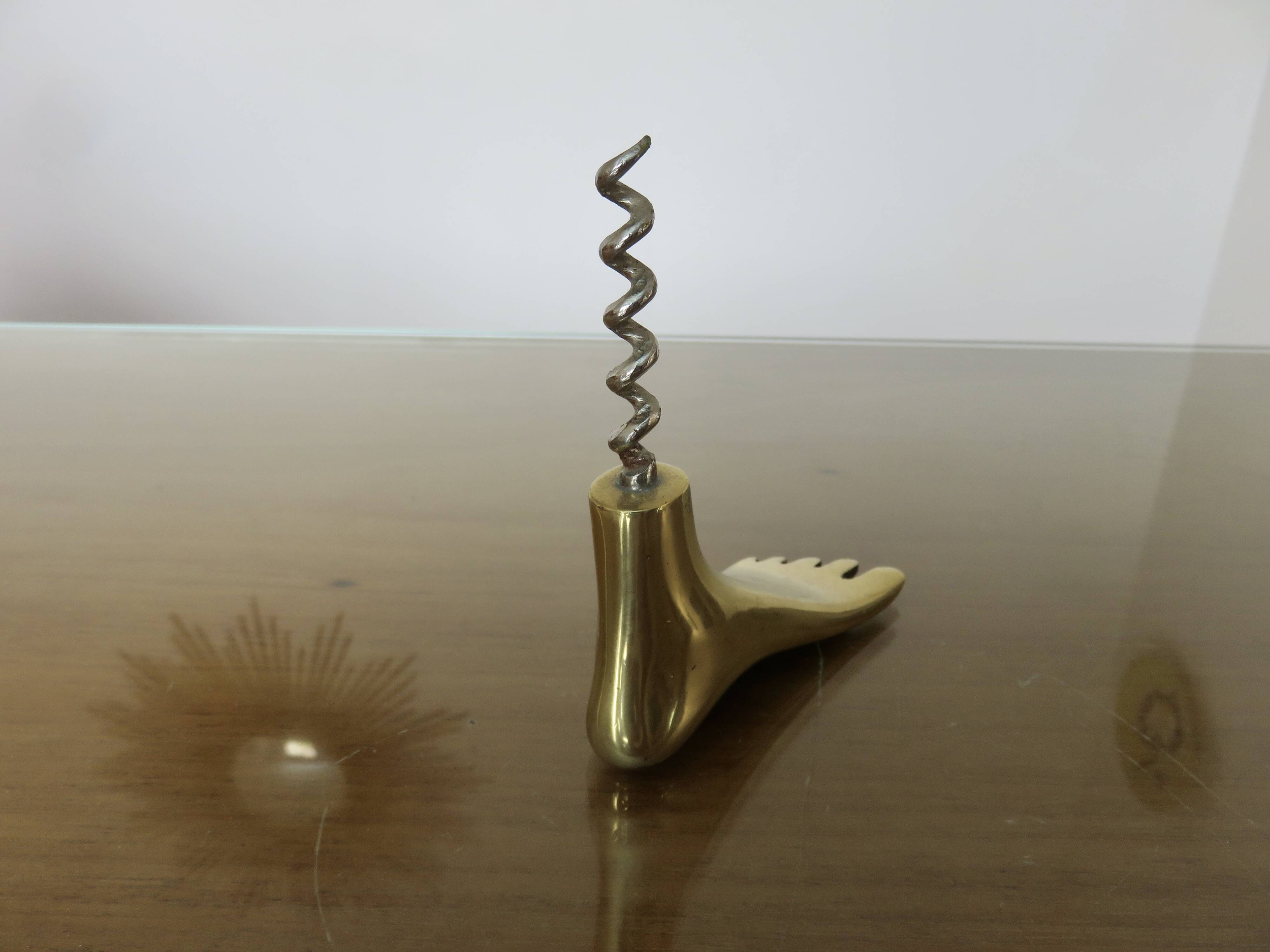 Carl Aubock, signed, necessary bar in gilded brass, Austria, 1950