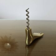 Carl Aubock, signed, necessary bar in gilded brass, Austria, 1950