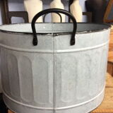 Zinc washtub metal basin