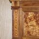 Italian Governess Buffet in Burr Pippy Oak with Geometric Marquetry