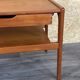 60s 70s teak side table with drawer Arne Wahl Iversen Denmark