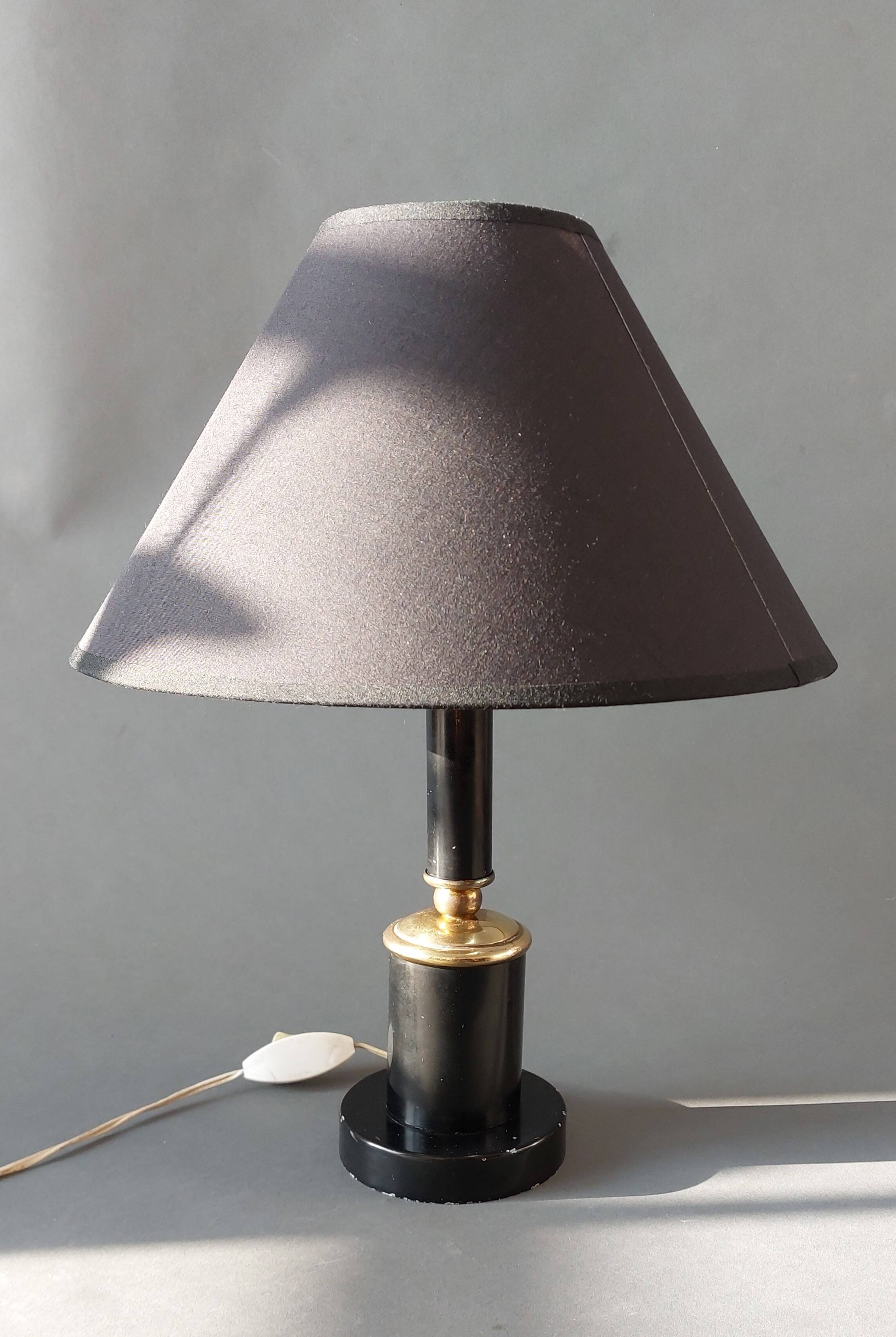 Carcel lamp in metal and gilded brass 1960.