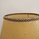 Spanish Vintage Brass Table Lamp With Beige Braided Plastic Shade 5555