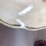 Decorative earthenware plate from Salins France decor Quevilly 25.5 cm