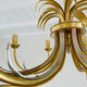 Brass and chrome pineapple chandelier, 1970s
