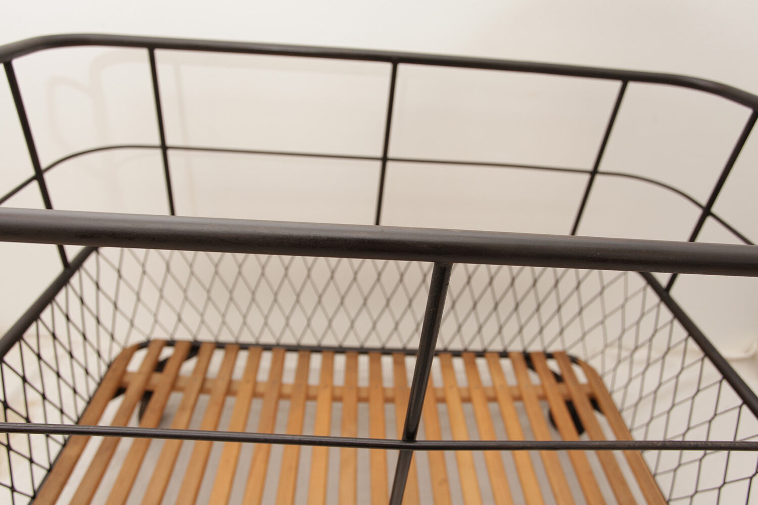 Industrial metal baker's bread cart