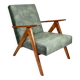 B-310 VAR green olive velvet armchair