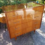 Commode en  placage