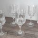 6verres à pied à vin en cristal d'Arques, modèle Longchamps. Contenance 12