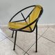 Children's armchair of the 50s in metal and scoubidou