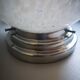 Ceiling light globe ball lampshade white opaline Clichy speckled
