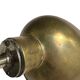 Pair of exterior or interior wall lights in gilded metal, 60s/80s