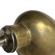 Pair of exterior or interior wall lights in gilded metal, 60s/80s