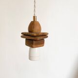 Lampe baladeuse en bois fait main