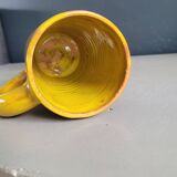 Mustard glazed terracotta mug signed - cup