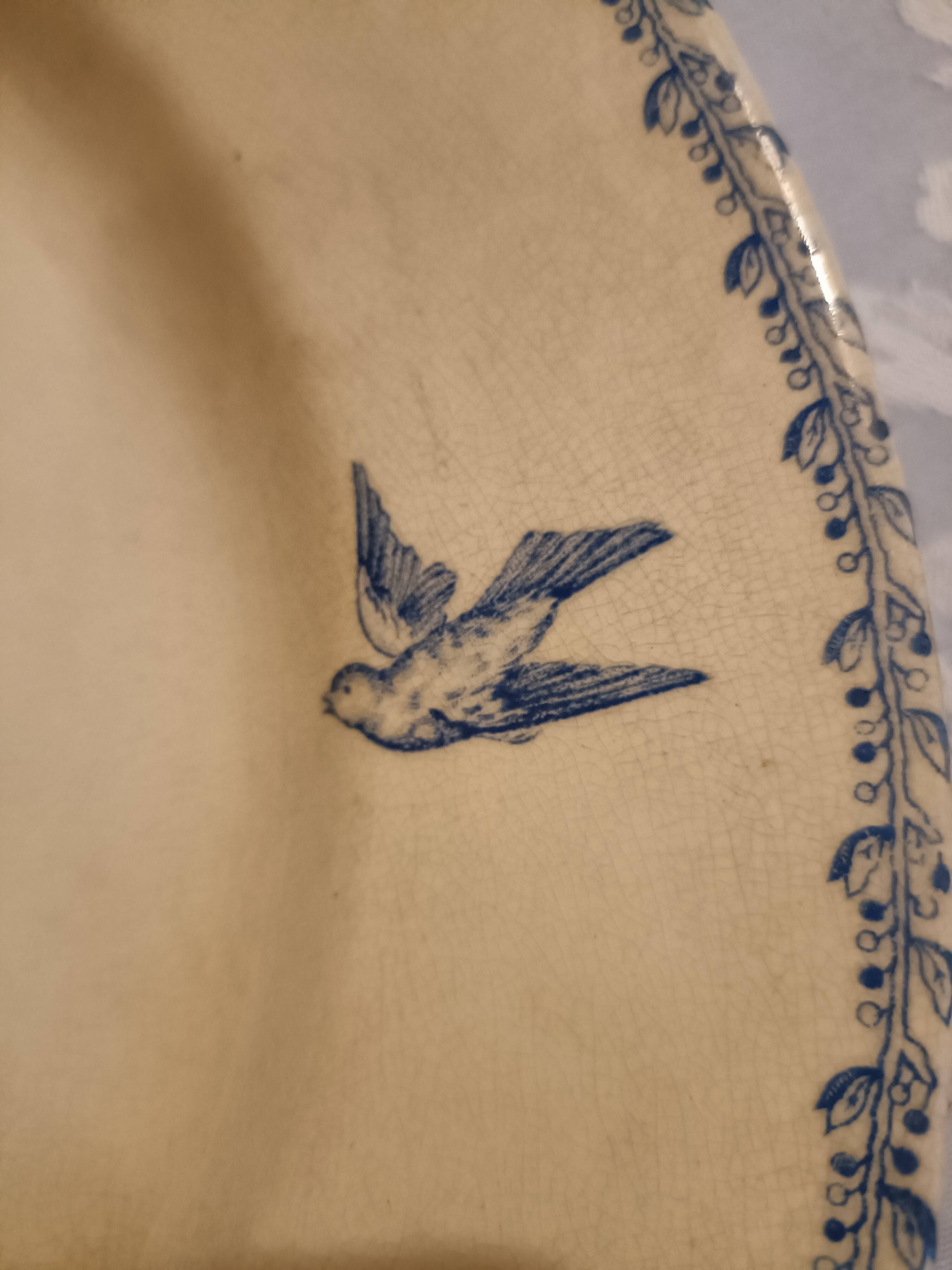 Large ironstone platter, Franco-English company