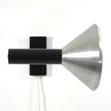 RAAK 1960s Adjustable Wall Lamp in Black and Aluminium