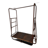industrial trolley in iron and wood, carrying