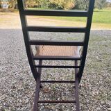 Chaise pliante cannée