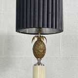 Lampe ananas en laiton vintage