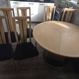 Skovby SM32 expanding dining table + 6 chairs