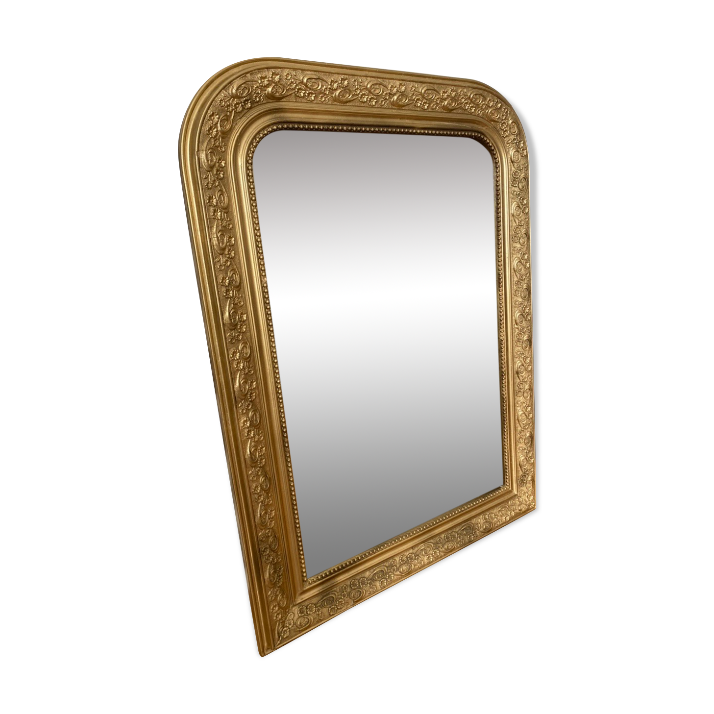 Miroir Louis Philippe doré 90cmx65cm