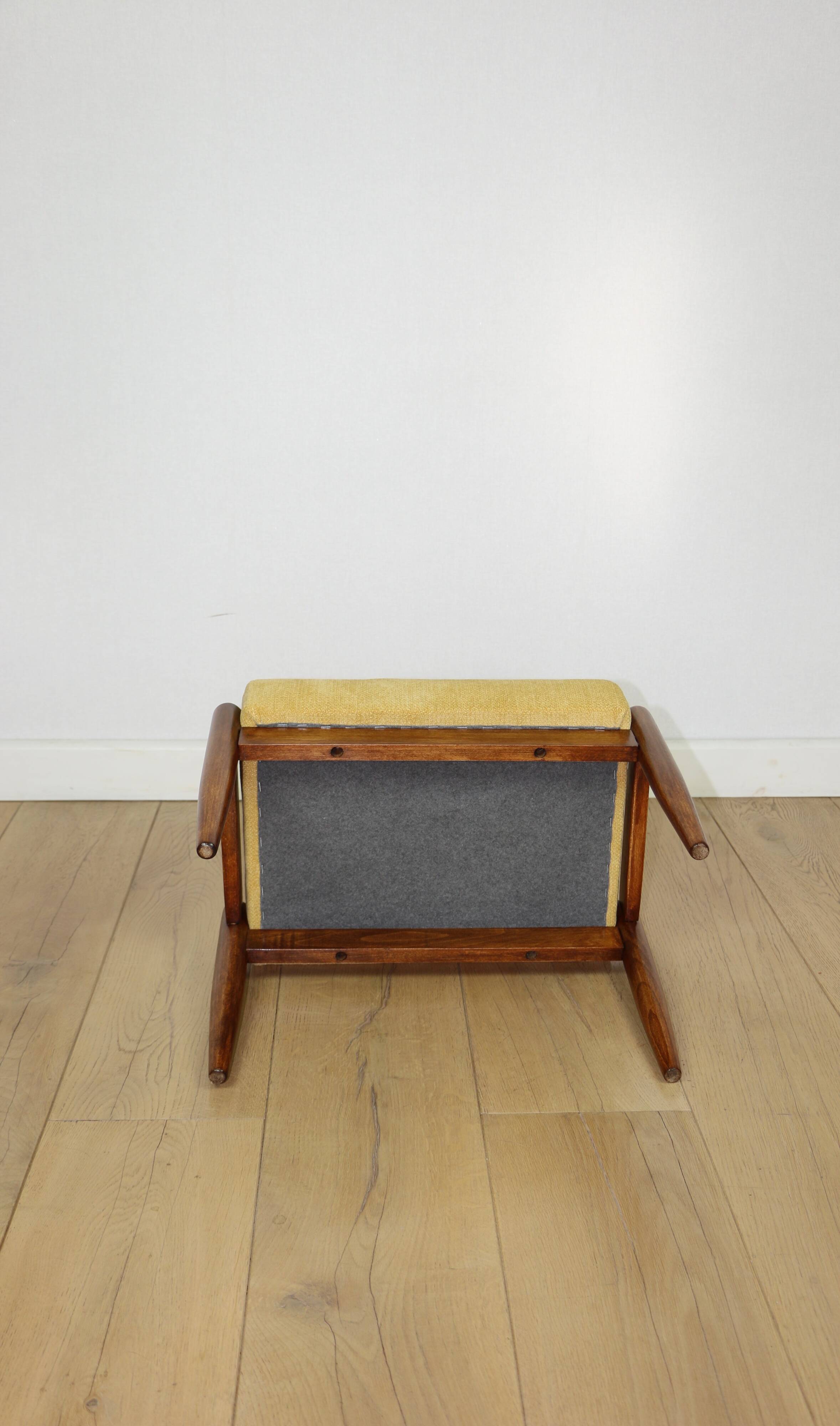 Edmund Homa stool yellow cream structural seat