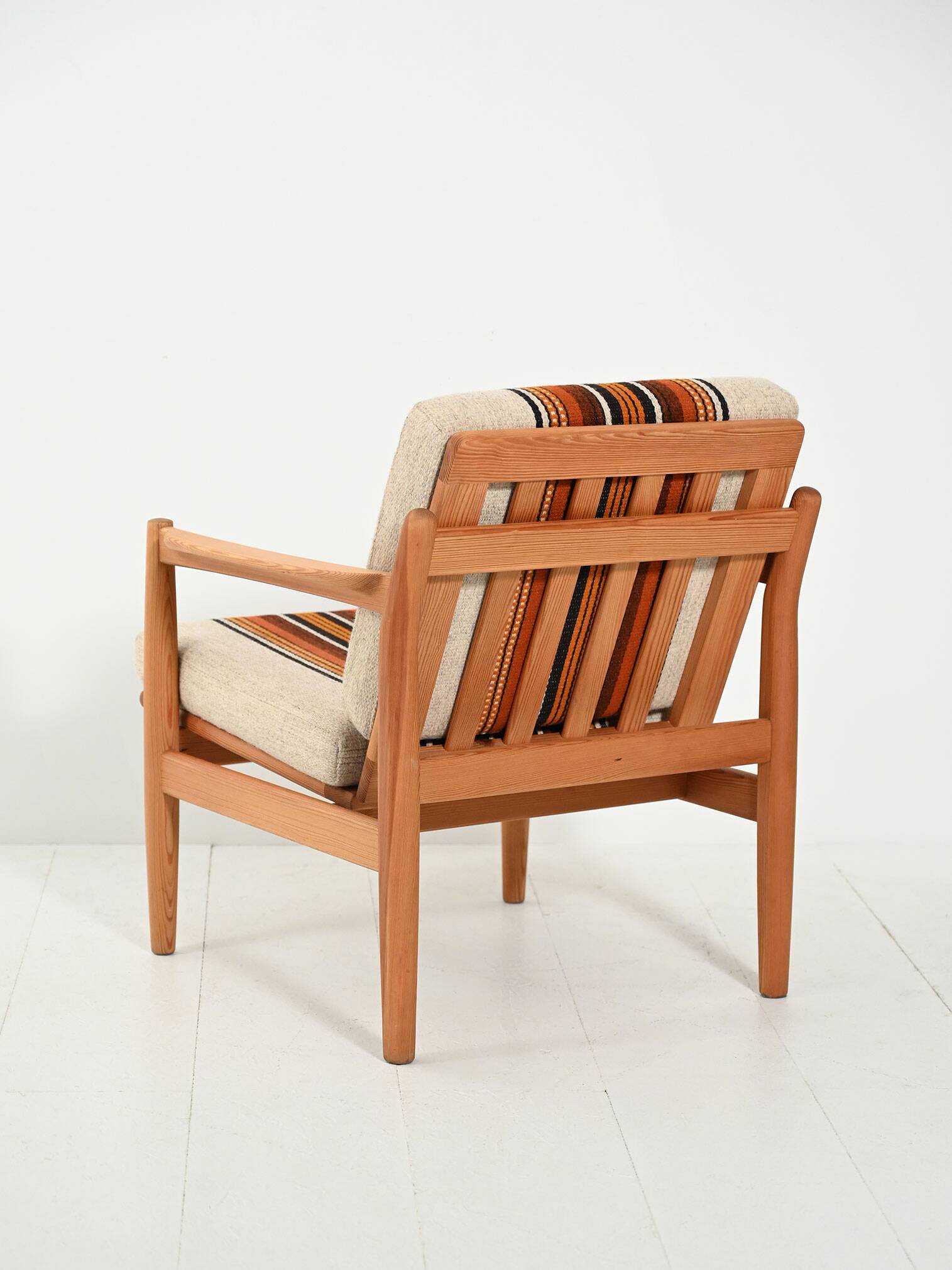 Norwegian pine armchair by Harry Moen