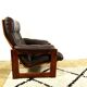 Wenge & Leather Lounge Armchair By Coja, 1981