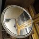 Art Deco aluminum and mirror serving tray