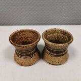 Two small vases/candlesticks/pots by the famous Tue Poulsen Denmark 1970s
