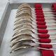 Set of 12 silver-plated dessert forks