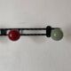 Vintage wooden coat rack balls