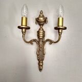 Old Wall Sconce bronze two torches style Napoleon III