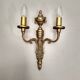 Old Wall Sconce bronze two torches style Napoleon III
